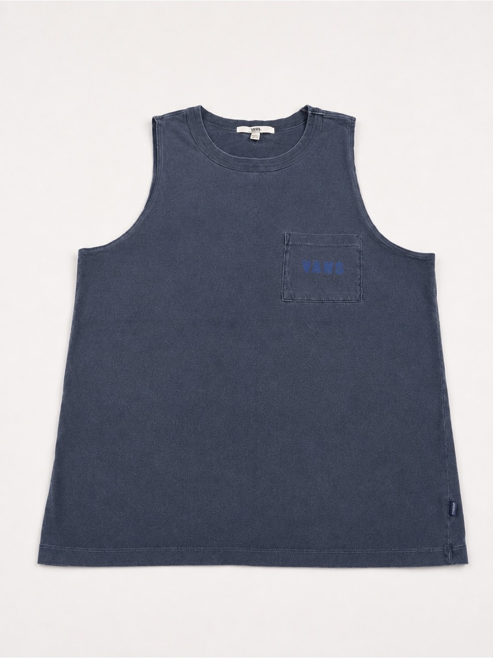Y2K Era Vans Faded Navy Blue Pocket Tank